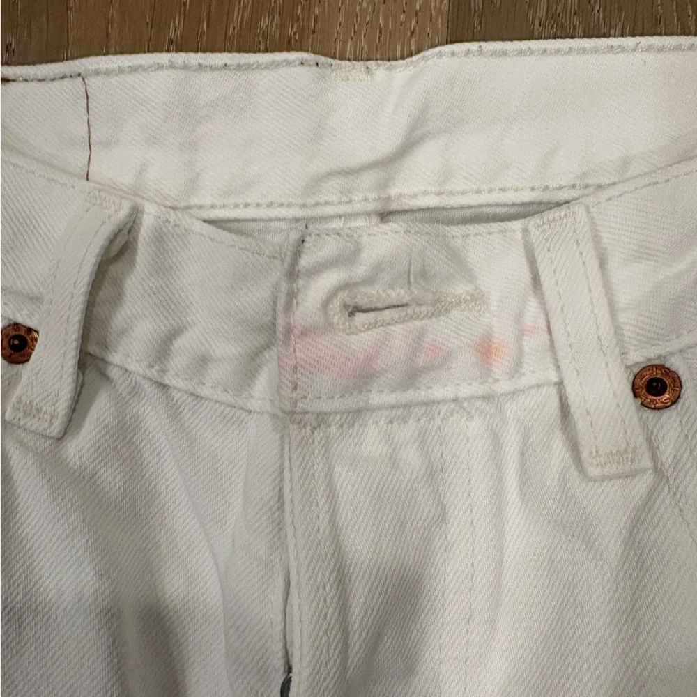 Levi’s 501 white jeans